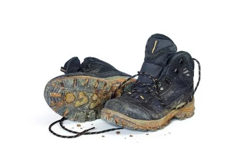 Dirty boots Stock Photos