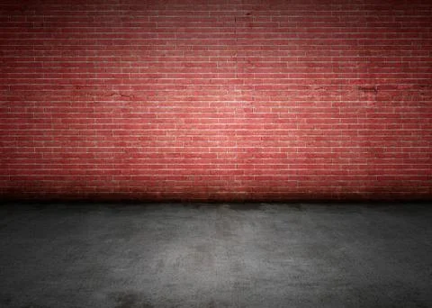 Dirty Brick Wall Stock Illustration