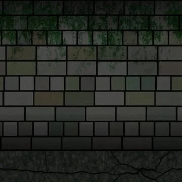 Dirty brick wall texture Stock Illustration