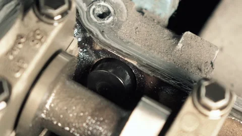 Dirty camshaft position sensor Stock Footage 138632986