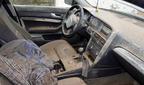 Dirty car interior Stock Photos