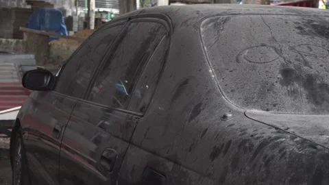 Dirty car never wash Stock Footage 156331124