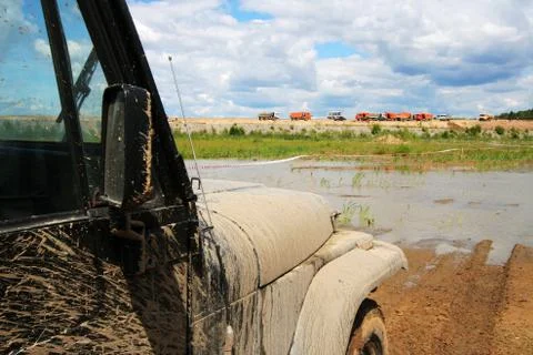 The dirty car Stock Photos