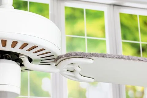 Dirty ceiling fan Stock Photos