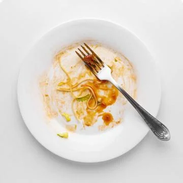 Dirty ceramic tableware collection. High quality beautiful photo concept d... Stock Photos