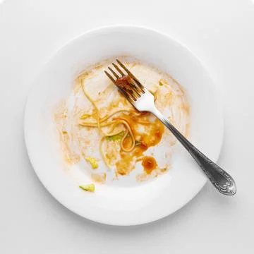 Dirty ceramic tableware collection. High quality beautiful photo concept Stock Photos