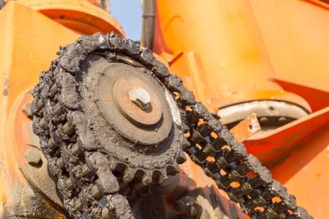 Dirty Cogwheel Foto stock