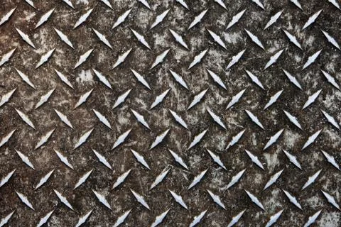 Dirty diamond plate Foto stock