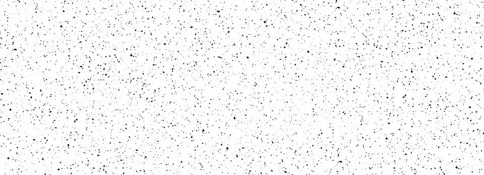 Dirty dotted seamless pattern. Black and white grunge sprinkles, particles, dust Stock Illustration