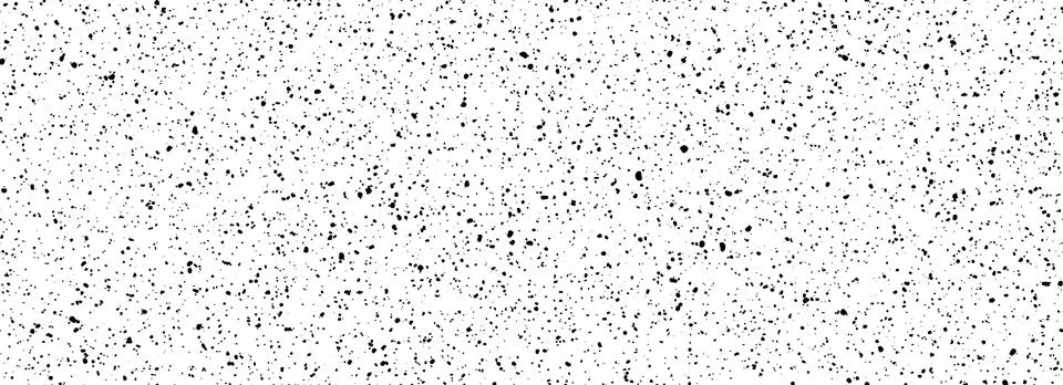 Dirty dotted seamless pattern. Black and white grunge sprinkles, particles, dust Stock Illustration