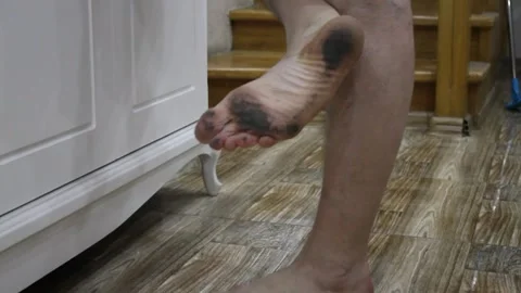 Dirty feet Stock Footage 336639467