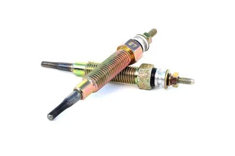 Dirty fuel injector engine Stock Photos