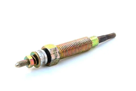 Dirty fuel injector engine Stock Photos