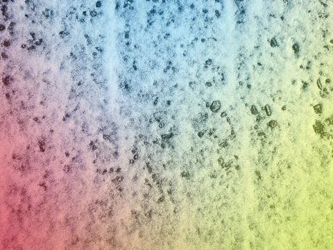 Dirty grunge texture of a small layer of snow on the asphalt painted Stock Photos