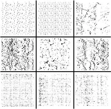 Dirty Grunge Textures Vector Set vector detailed Grunge Images texture black. Da Illustrazione stock