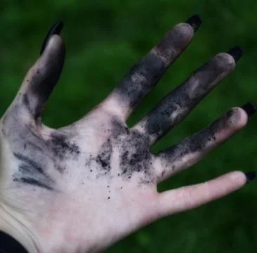 Dirty hand 写真素材