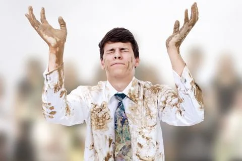 Dirty hands Foto stock