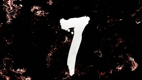 Dirty Horror Countdown Video stock 117827427