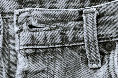 Dirty jeans close-up Stock Photos