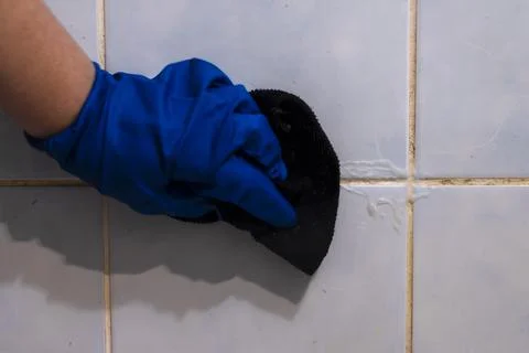 Dirty joints between the tiles Stock Photos