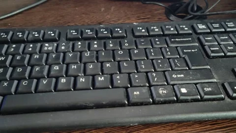 Dirty keyboard Video stock 285730625