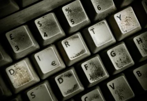 Dirty keyboard Stock Photos