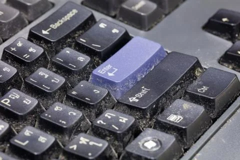 Dirty keyboard Stock Photos