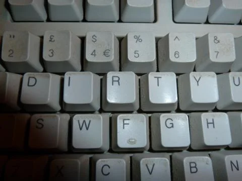 Dirty keyboard Stock Photos