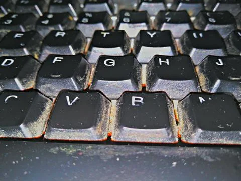 Dirty keyboard Stock Photos