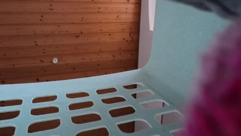 Dirty laundry is thrown into a laundry basket in the bathroom Stock Footage 329177432