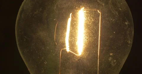 Dirty light bulb on and off with shake macro Stock Footage 63401480