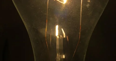 Dirty light bulb tilt up macro Stock Footage 63402670