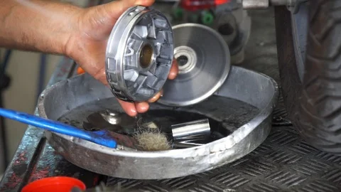 Dirty Mechanic Work Stock Footage 92817106