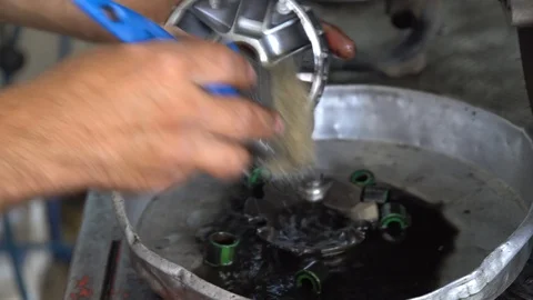 Dirty Mechanic Work Stock Footage 92817151