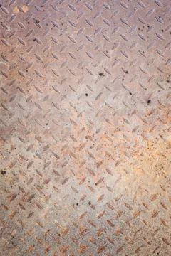 Dirty metal diamond grip pattern Stock Photos