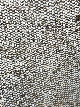 Dirty Metallic Mesh Screen Texture Honeycomb Pattern Background Stock Photos