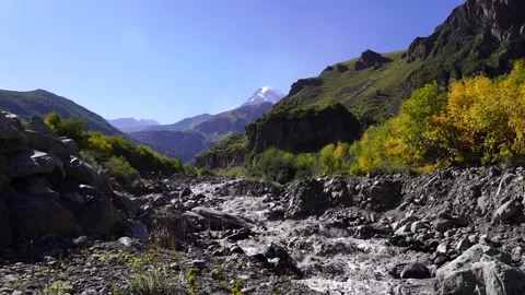 Dirty mountain river Stock Footage 165245406