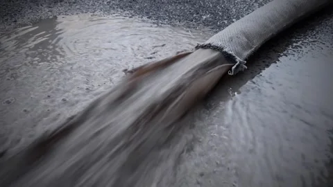 Dirty muddy polluted water Stock Footage 269763476