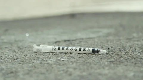 Dirty Needle Stock Footage 79903572