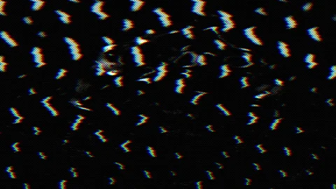 Dirty old screen display with interference and analog artifacts. Suitable for Stock Footage 232534123