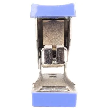 Dirty old stapler on white background Stock Photos