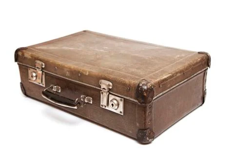 Dirty old suitcase Stock-Fotos