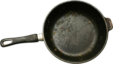 Dirty pan Stock Photos