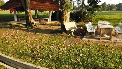 Dirty Park Stock Footage 123749094