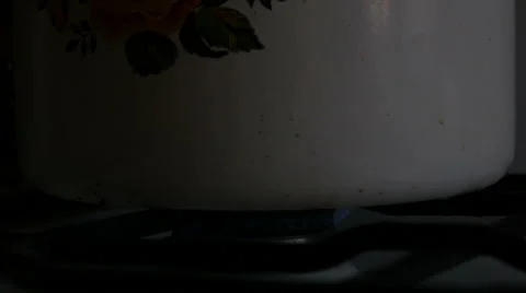 Dirty Pot On the Stove Stock Footage 42564643