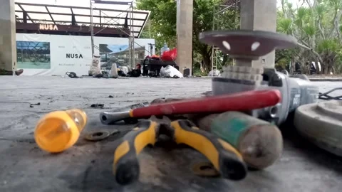 Dirty project tool view Stock Footage 220421853