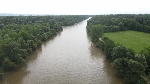 Dirty river flow Stock Footage 172136155