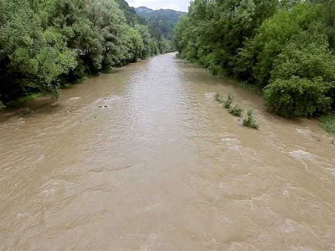 Dirty river Video stock 80002385