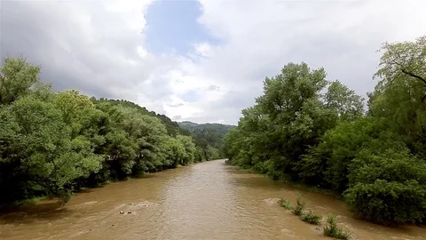 Dirty river Video stock 80002556