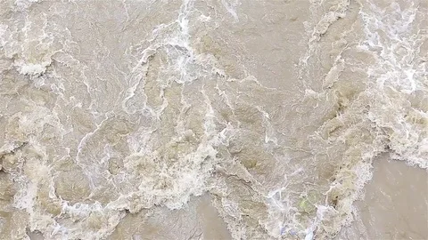 Dirty river Video stock 80003222